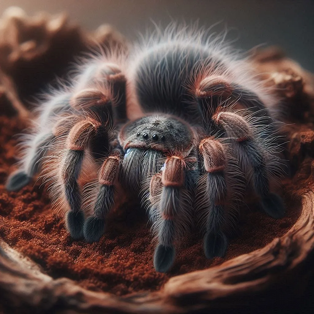 19759 curly hair tarantula prey
