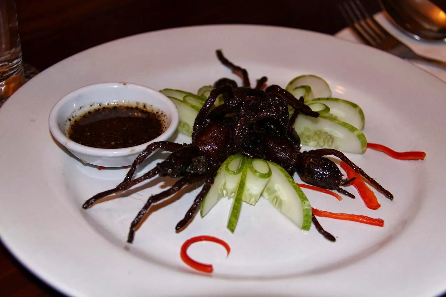 19894 plated fried tarantula legs
